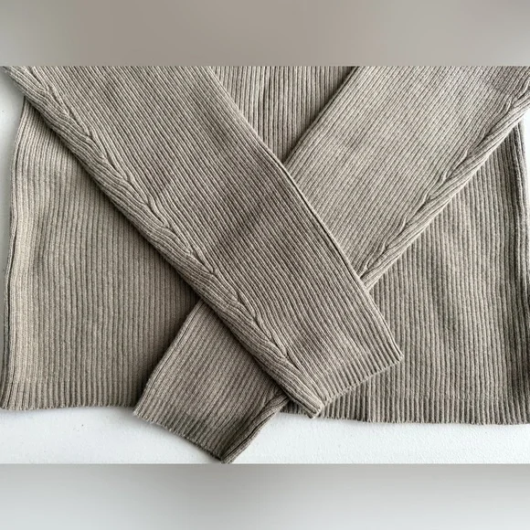 🤎🧶GAP Taupe Pullover Hoodie Cotton Rib Sweater - Picture 2 of 4